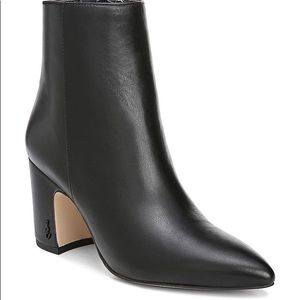 Sam Edelman Hilty black leather booties NWOT